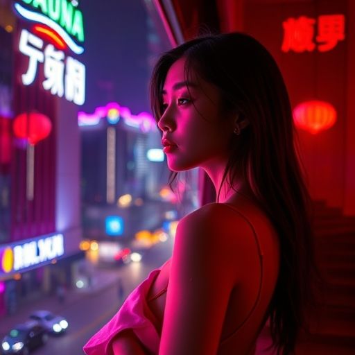 深圳夜场桑拿会所外部夜景