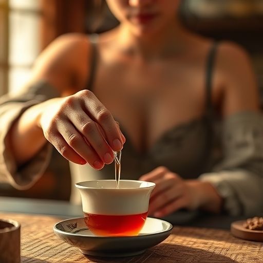茶艺师优雅泡茶的温馨瞬间