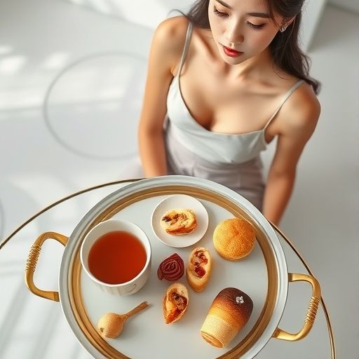 茶肆内的精美茶点