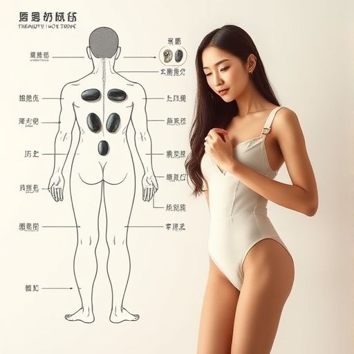 热石理疗示意图