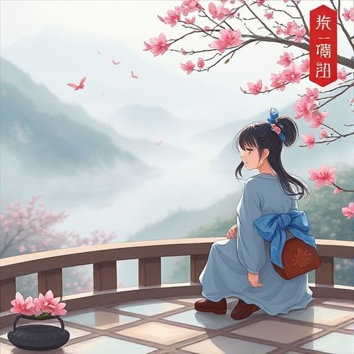 茶杯散发清香的唯美画面