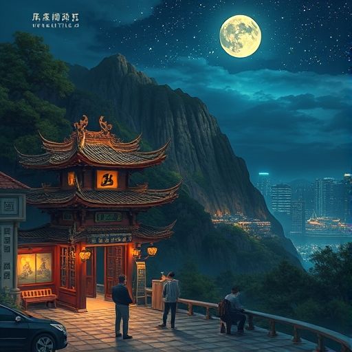 佛山夜场桑拿会所外景夜景