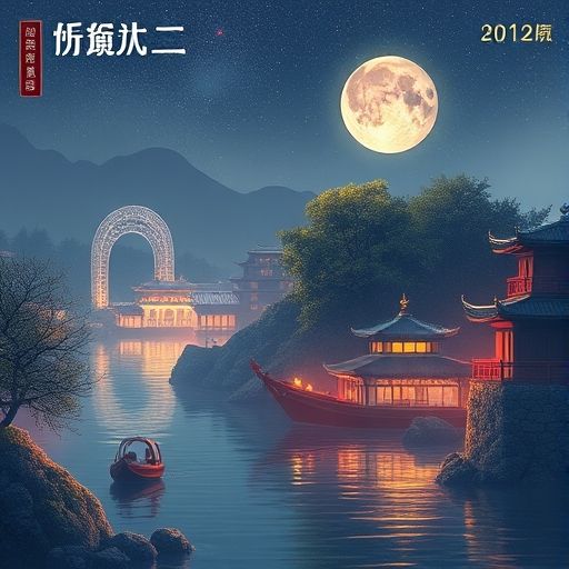 茶馆庭院午后绿植的静谧画面