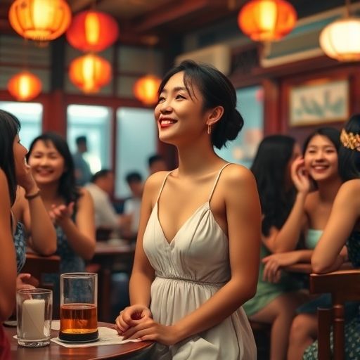 朋友在茶馆欢聚的温馨瞬间