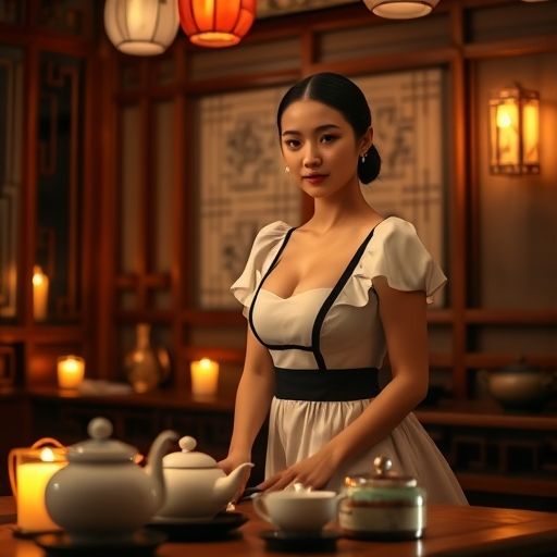 茶室内的温馨氛围
