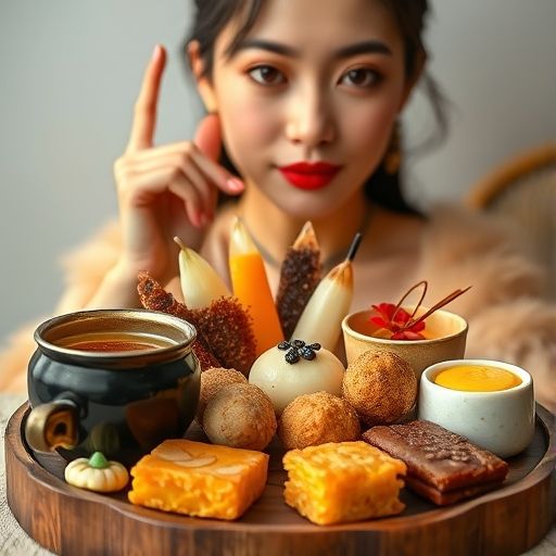 新颖的茶点组合