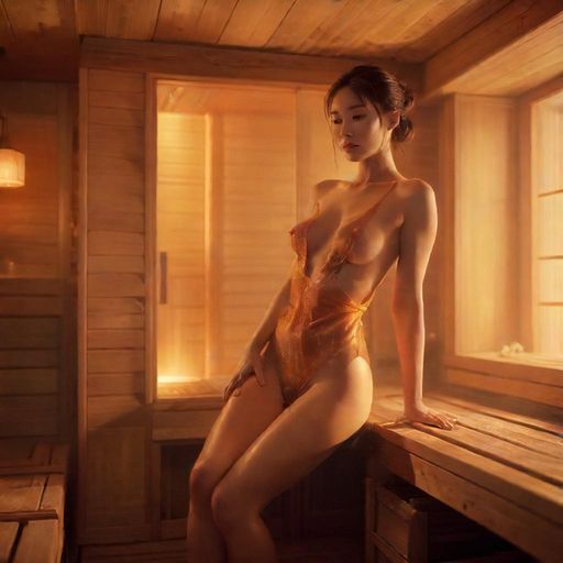 舒适桑拿房内部