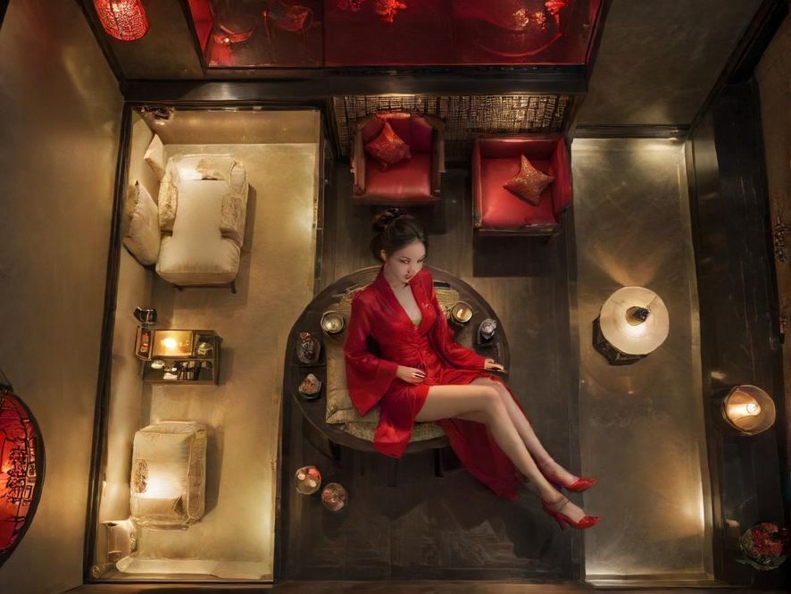 深圳高端品茶会所室内场景