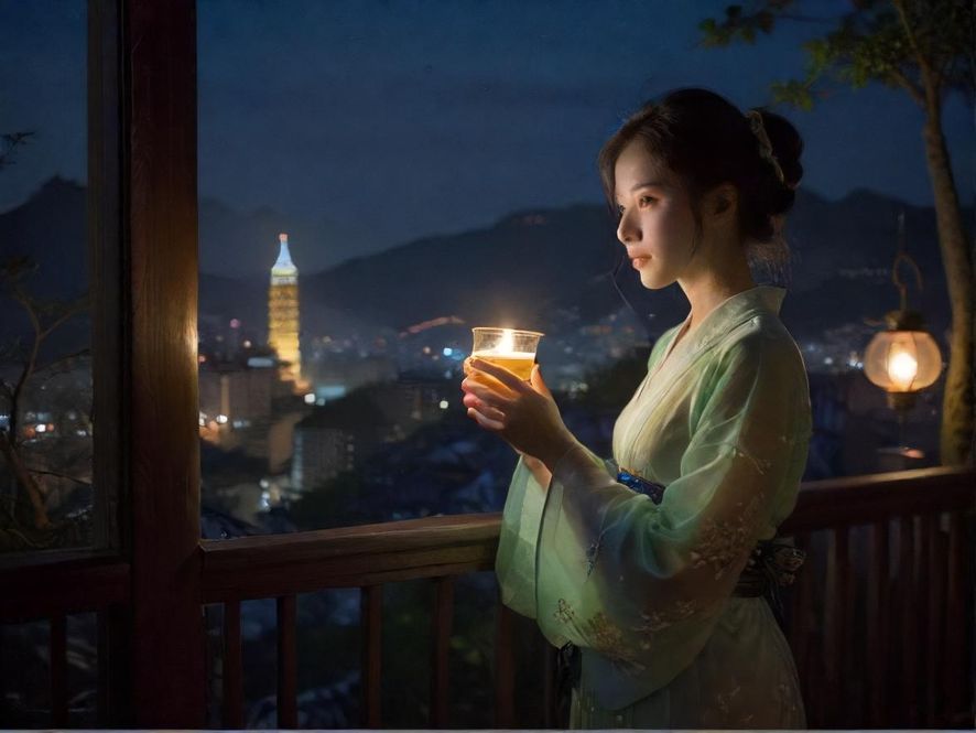 广州夜色中的一处隐秘入口