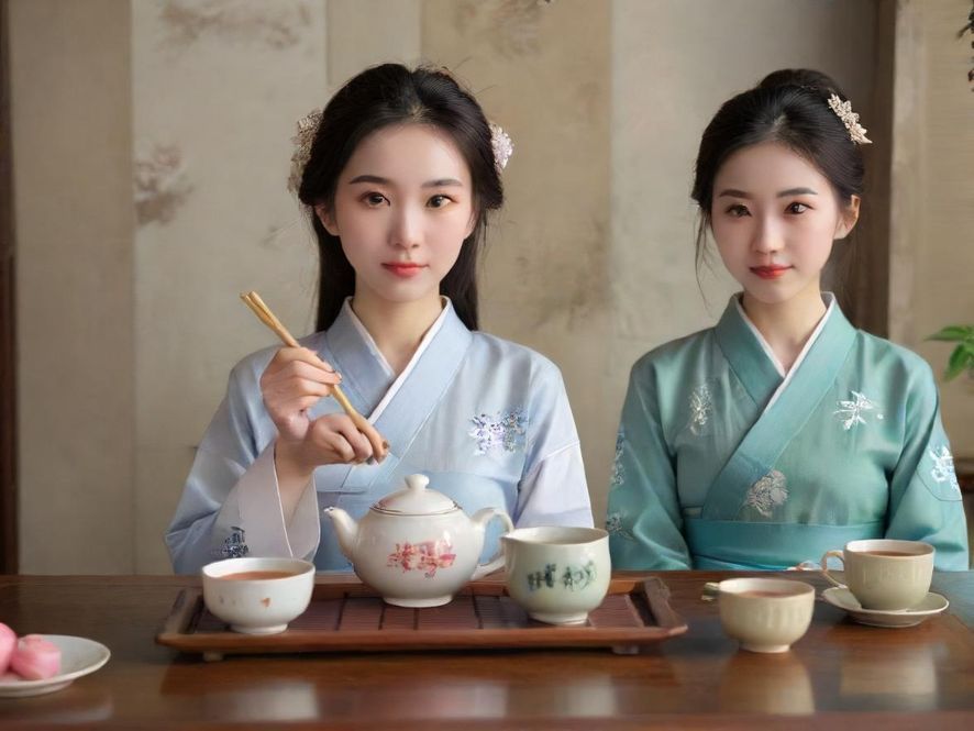 广州一家高端茶社的包间,环境雅致