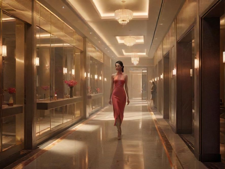 北京品凤阁高端休闲会所走廊