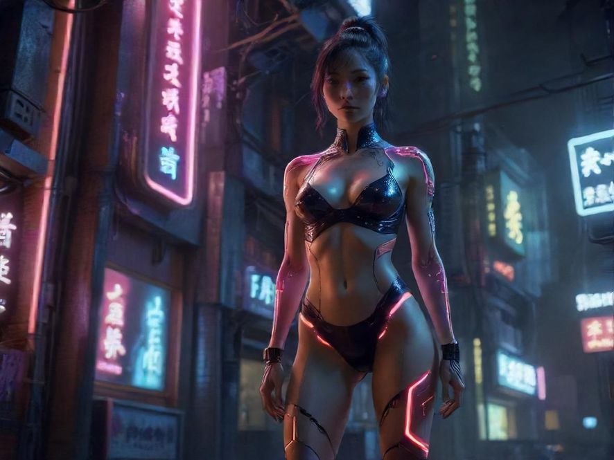 充满活力的夜场入口