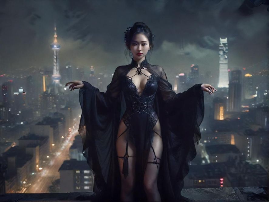 城市夜景中寻找放松之地