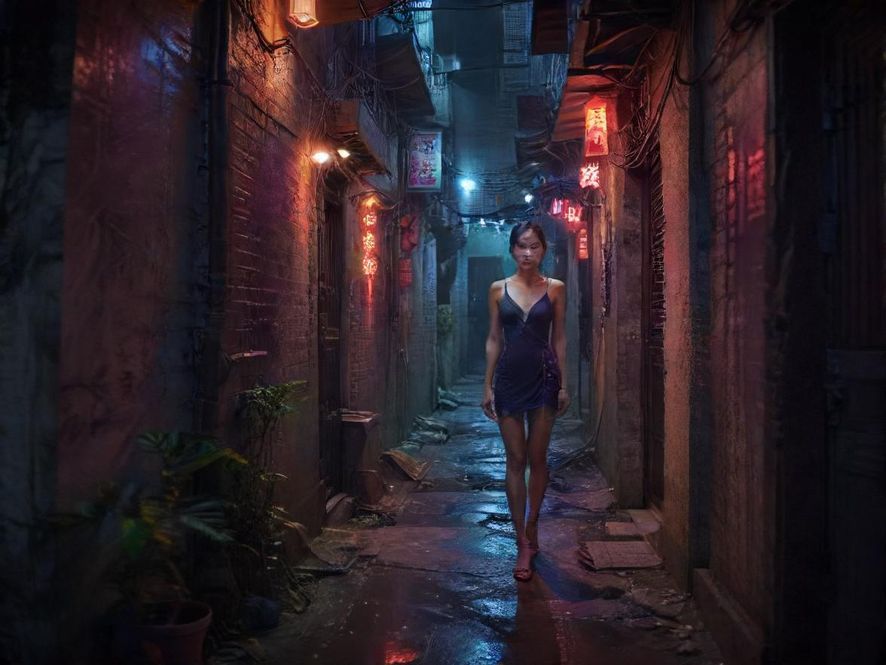 深圳城中村深邃小巷