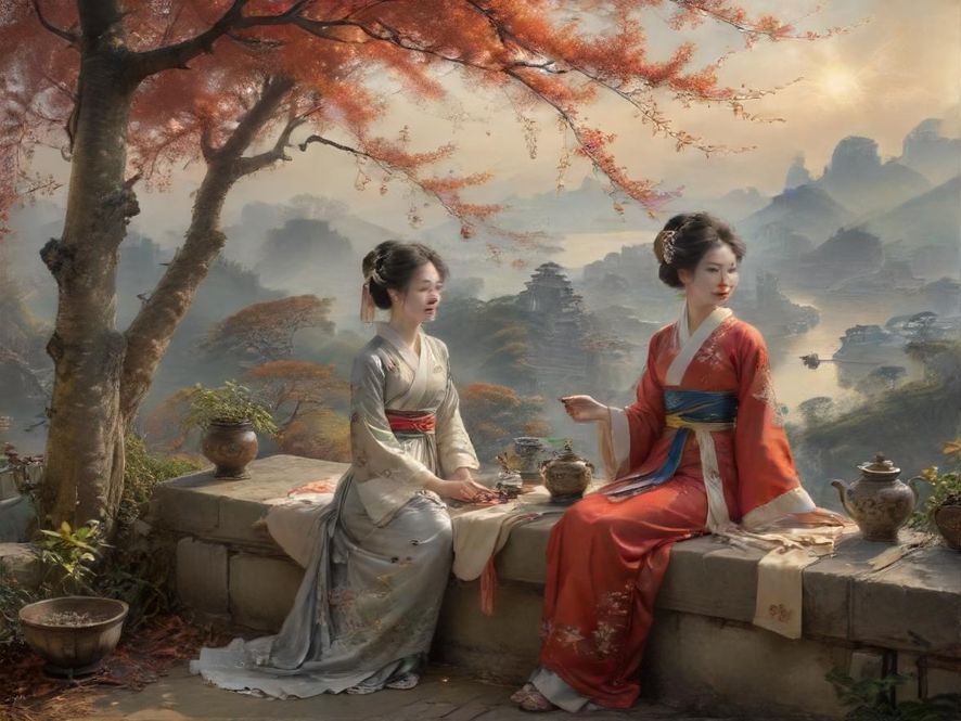 广州茶社茶艺表演现场