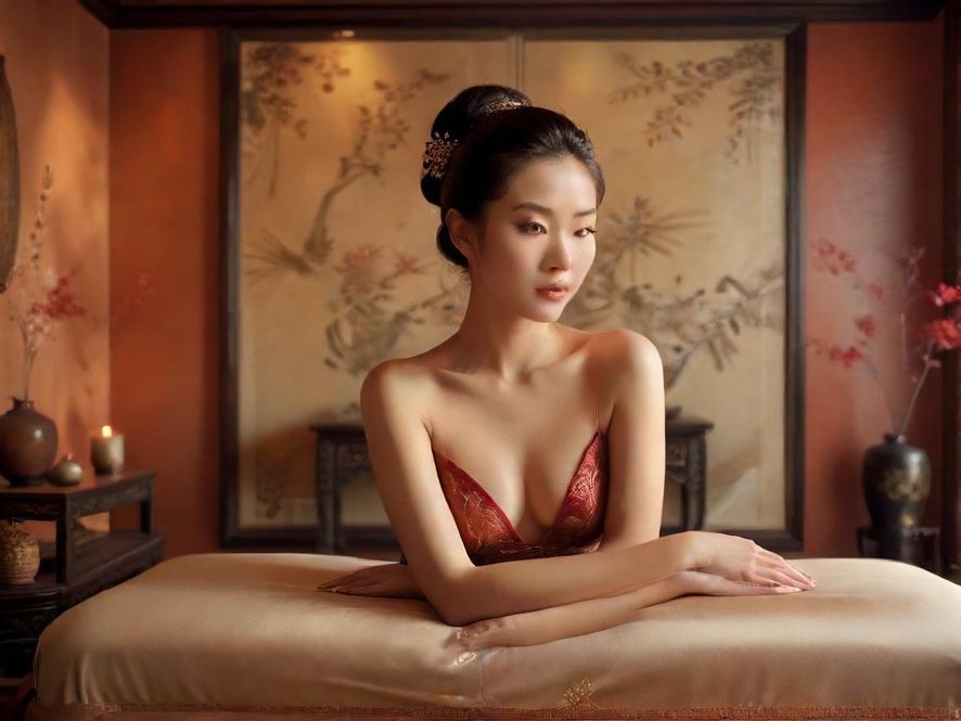 舒适高端的按摩房间内部陈设