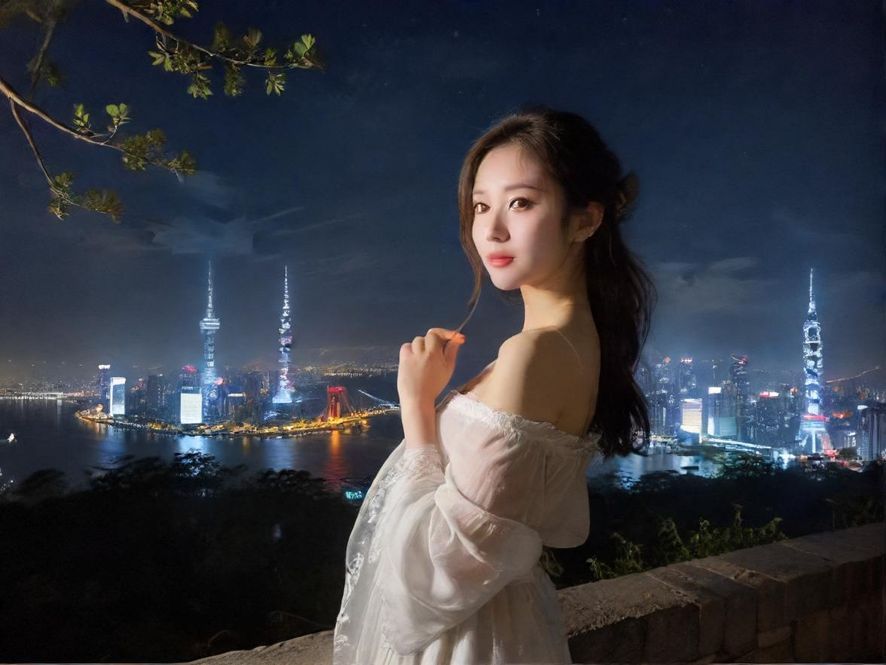 夜场休闲会所夜景外观