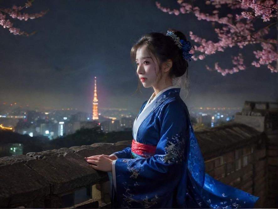 龙华夜场桑拿会所的霓虹夜景