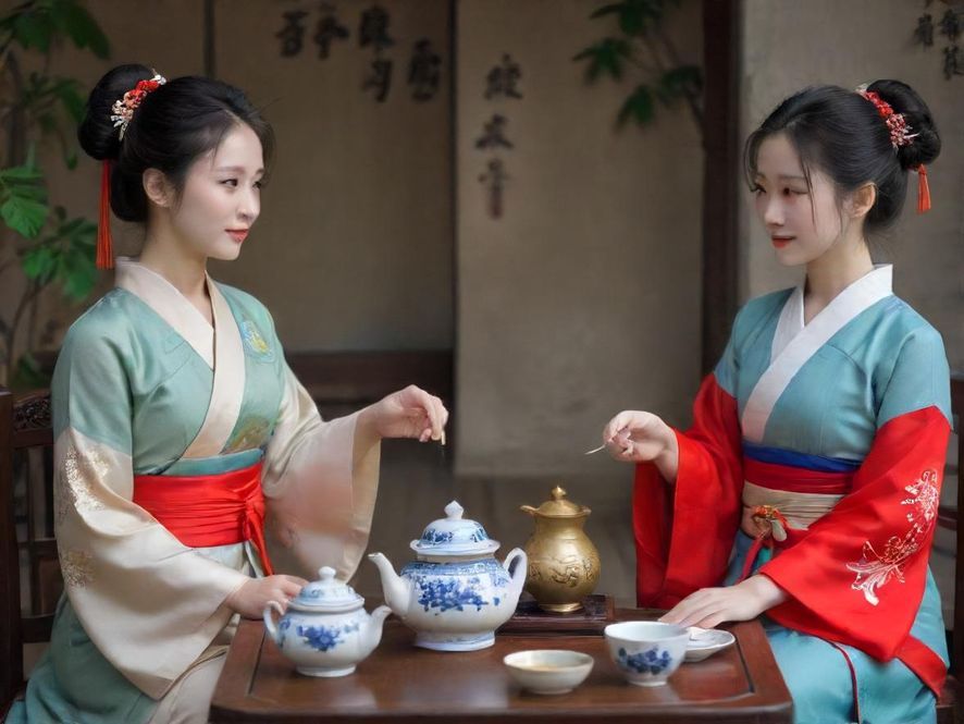 广州私密休闲茶社一角