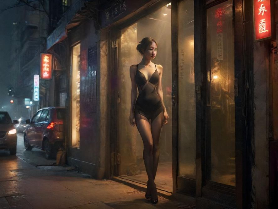 广州白云区夜色下的隐秘休闲入口