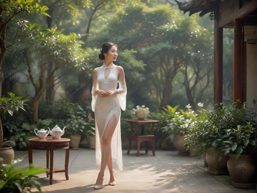 深圳喝茶会所庭院景观展示