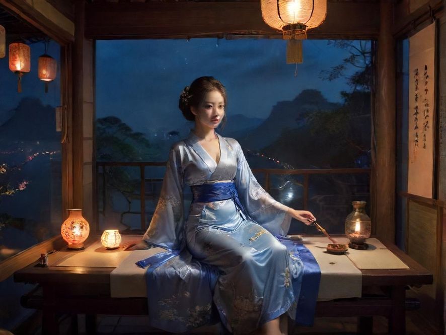 夜场酒吧热闹场景