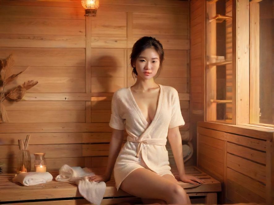 舒适放松的桑拿环境