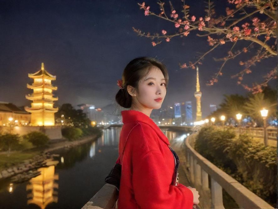 深圳休闲会所入口夜景