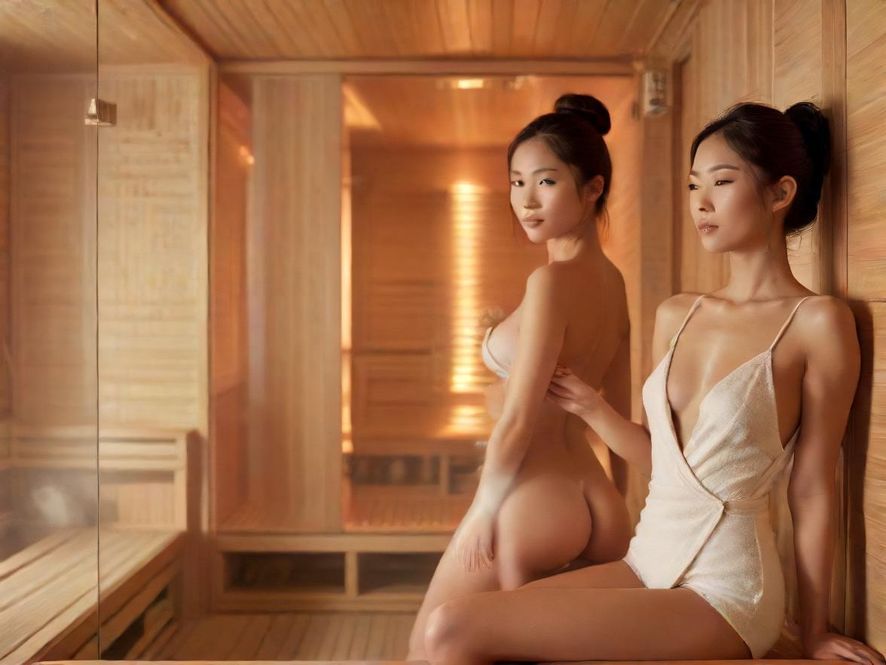 高档桑拿会所内部特写图