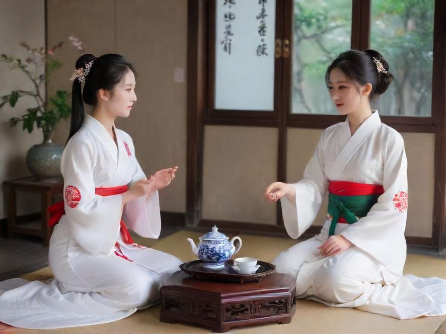 高端茶室环境示意图