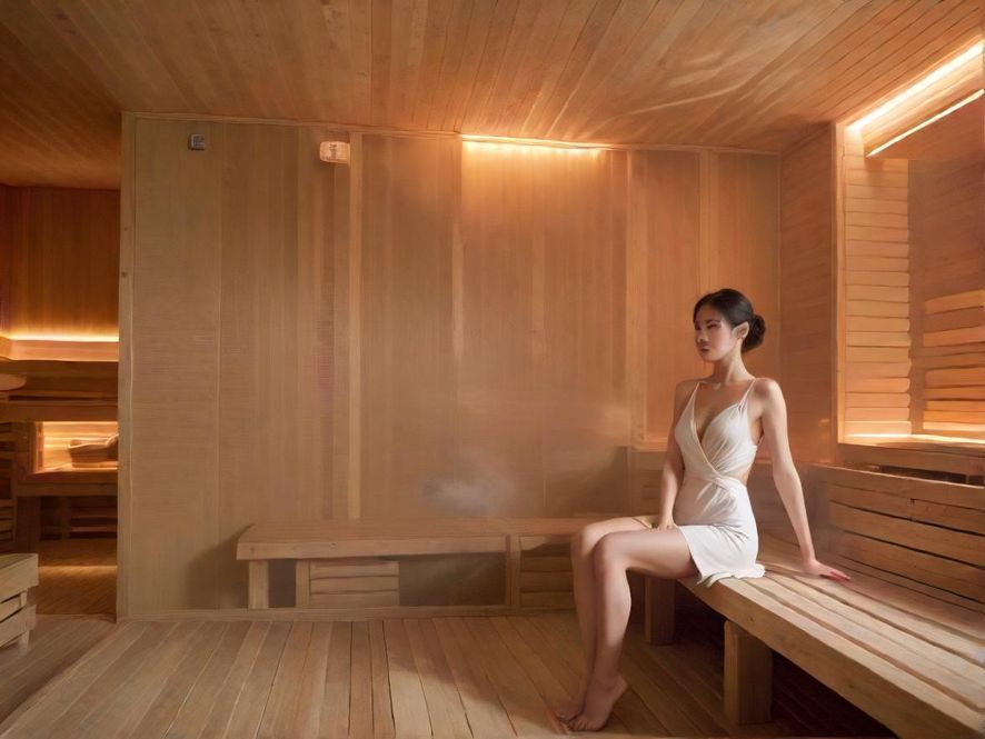 深圳桑拿会所汗蒸休息区现代风格