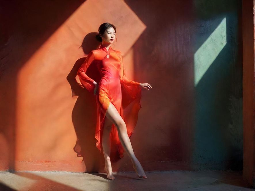 休闲放松场景意境图