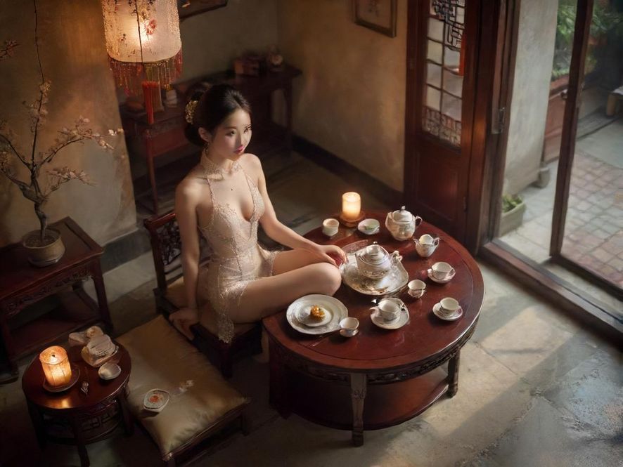 广州桑拿茶社内部场景