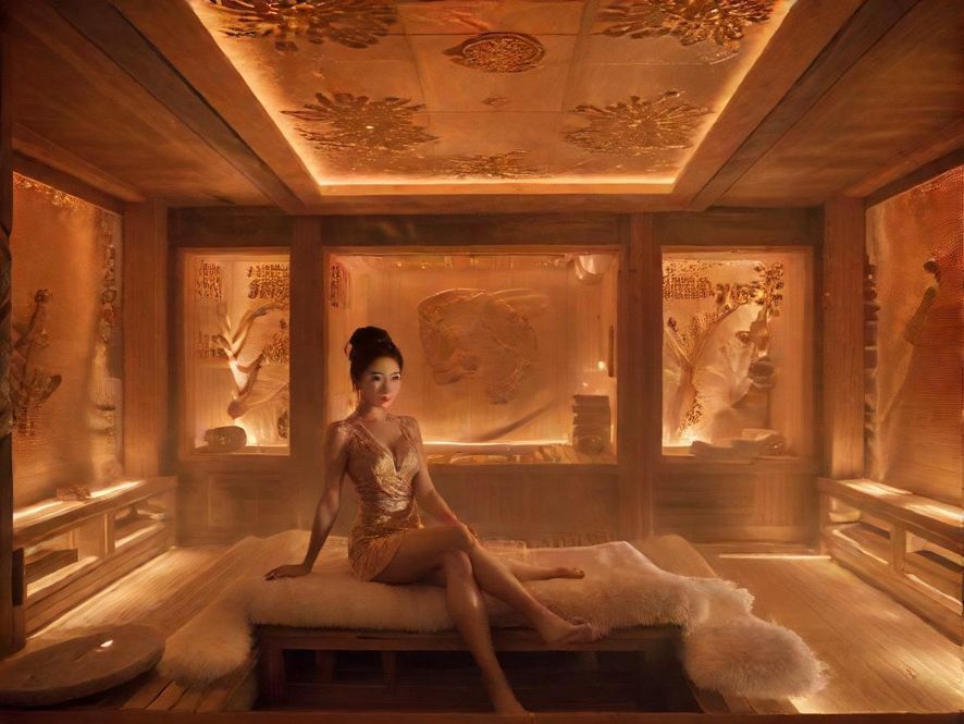 海珠桑拿会所内部豪华环境展示