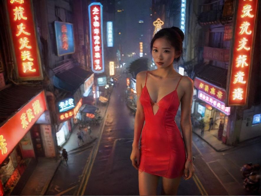 广州番禺夜场街景