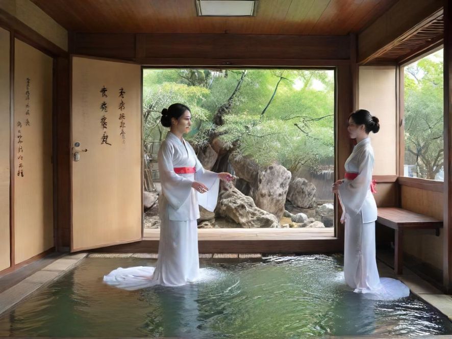 广州水疗会所室内温泉池场景