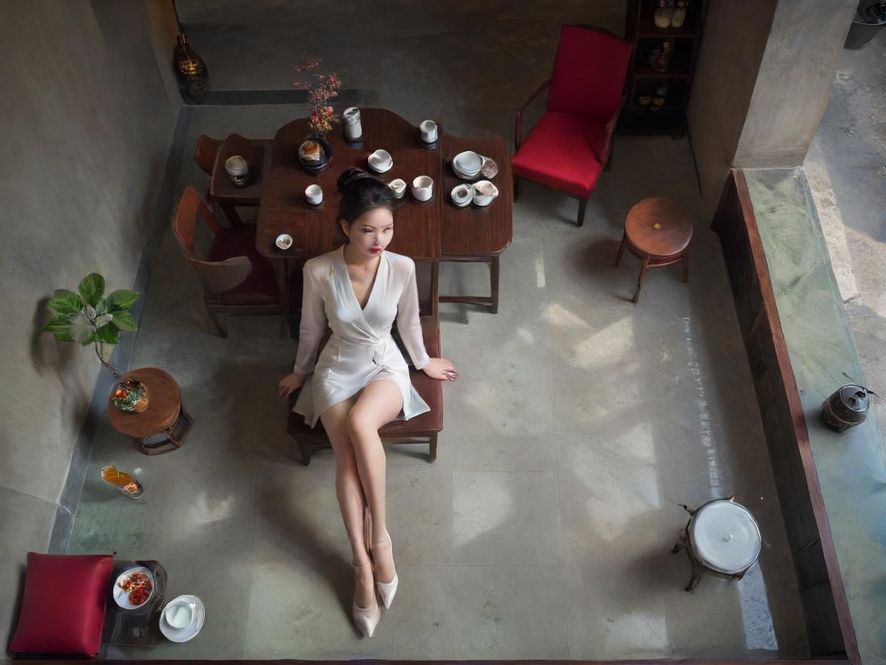 深圳龙岗茶馆内景