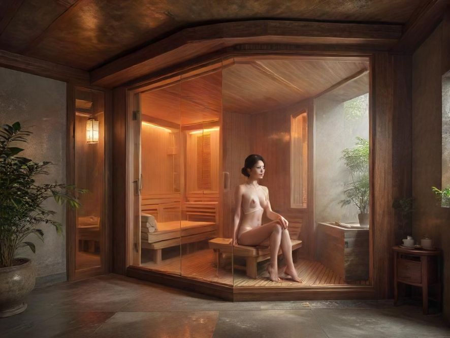 广州隐藏茶社 桑拿汗蒸场景