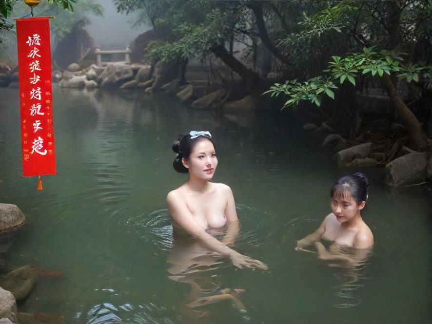 豪华洗浴中心内部,宽敞明亮,现代奢华风格设计