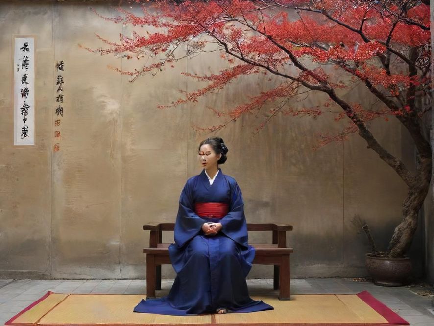 一位顾客在按摩结束后,脸上洋溢着无比放松和幸福的表情,身处一个舒适的休息区。