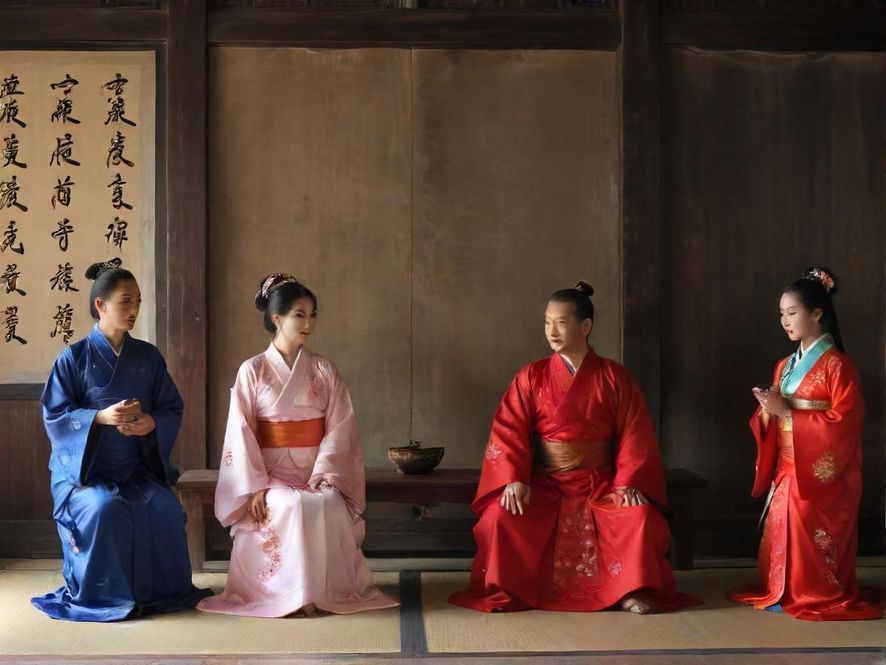 一群年轻人在广州一家时尚舒适的室内休闲场所里,用广角镜头捕捉他们活力四射的开怀大笑